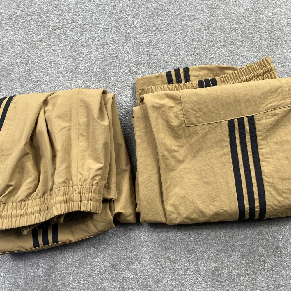 Adidas Originals Mens 3S Cargo Pants Cardboard Tan Black Ripstop JY1392 Size M - Picture 7 of 8